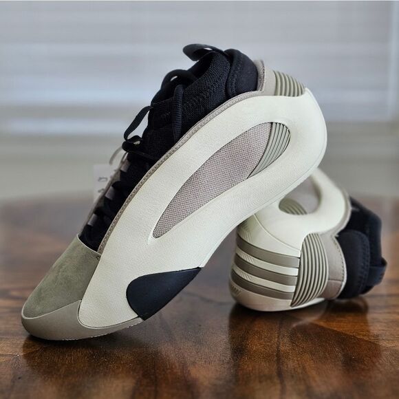 Adidas Harden Vol. 8 Feather Grey Basketball Shoes Women’s 11 Black Tan IG6649 - Picture 2 of 14